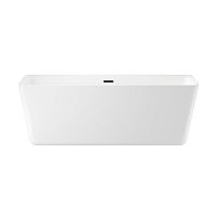 Отдельностоящая акриловая ванна Wellsee DeSire 231503003, 175,5*76 см Набор 4 в 1: ванна 231503000, ножки, экран, слив-перелив матовы черный 231919000.