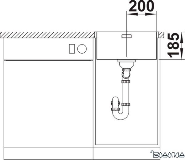 Кухонная мойка Blanco Solis 400-IF 526118 (полированная) фото 4