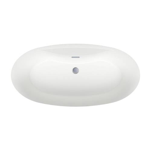 Отдельностоящая акриловая ванна Wellsee L’aster 236301001, 175*85 см Набор 4 в 1: ванна 236301000, ножки, экран, слив-перелив хром 231921000.