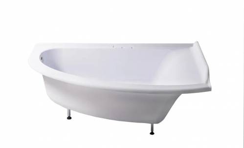 Ванна Astra-Form Анастасия 182x125, литой мрамор, правая, белая глянцевая, 01010024