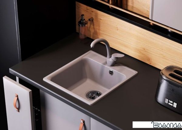 Кухонная мойка Quartz Bond 430 (уголь) фото 2 Кухонная мойка Quartz Bond 430 (уголь) фото 2