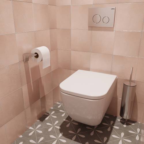 Инсталляция для унитаза комплект 5 в 1 Lavinia Boho Relfix 77020047: система инсталляции для подвесного унитаза, удлиненный комплект креплений, шумоизоляция, кнопка смыва, диспенсер