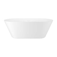 Отдельностоящая  акриловая ванна Wellsee Cute Twin R 23840102R, 168*75 см, цвет белый  глянец. Набор 4 в 1: ванна 238401000, ножки, экран, слив-перелив  глянцевый белый 231922000.