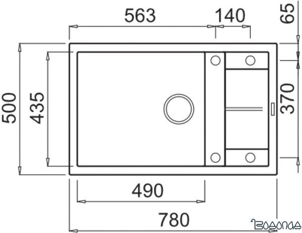 Кухонная мойка Elleci Unico 310 Espresso M78