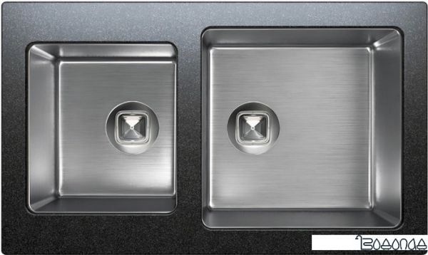 Кухонная мойка Tolero TTS-840 (черный 911)