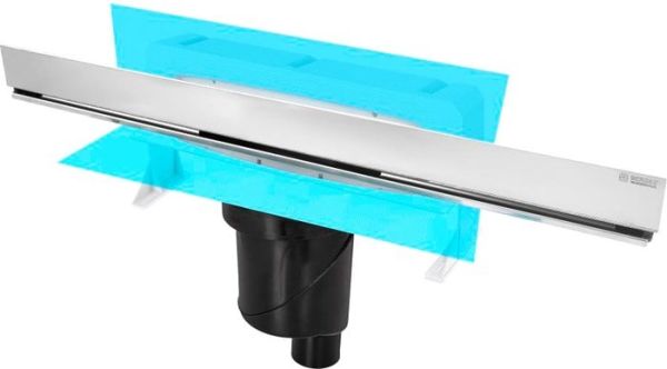 Трап/канал Berges Wasserhaus Wall 600 090056 (матовый хром)