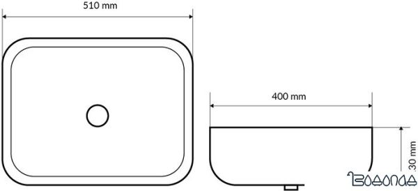 Умывальник Excellent Cori 51x40 [CEAC.2401.WH] фото 4