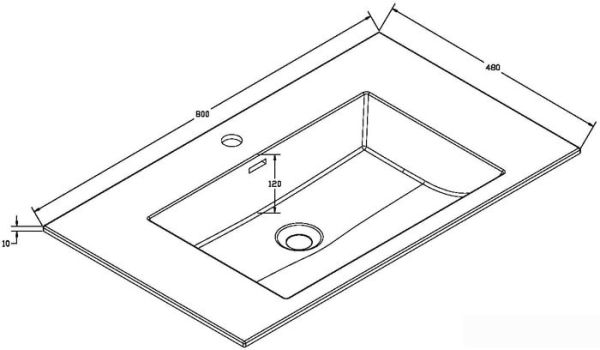 Умывальник Vincea VCB-13800W фото 2