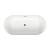 Отдельностоящая акриловая ванна Wellsee Chalice Perfection 230609001, 166*77 см, цвет чаши ванны белый глянец (стенки матовые темно-синие). Набор 4 в 1: ванна 230609000, ножки, экран, слив-перелив хром 231921000.