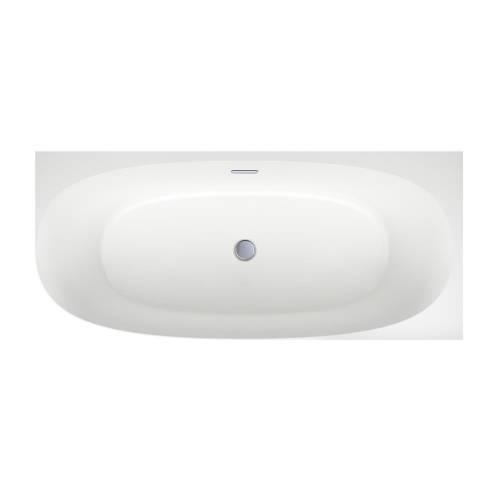 Пристенная акриловая ванна Wellsee Belle Spa 2.0 235806001, 170*75 см (правая) Набор 4 в 1: ванна 235806000, каркас, экран, слив-перелив хром 231921000.