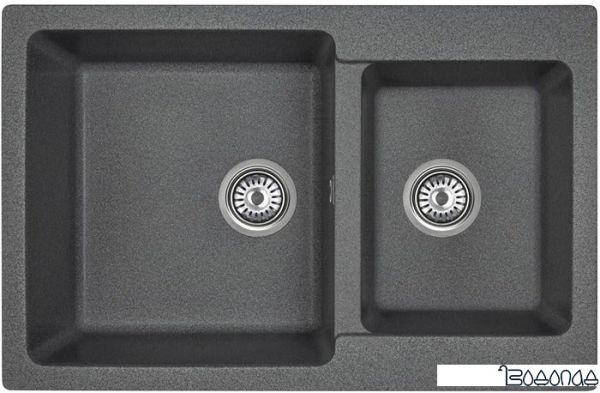 Кухонная мойка Gran-Stone GS-76K (309 темно-серый) Кухонная мойка Gran-Stone GS-76K (309 темно-серый)