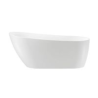 Отдельностоящая акриловая ванна Wellsee Paradise Story 236602003, 180*80 см Набор 4 в 1: ванна 236602000, ножки, экран, слив-перелив матовый черный 231929000.