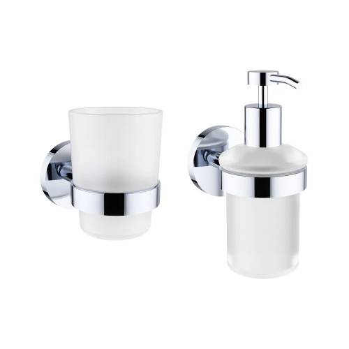 Накладная раковина на столешницу для ванной Lavinia Boho Sink 20219349R в наборе 7 в 1: раковина 48 см (белый глянец), донный клапан, сифон, смеситель, вентили, зеркало, аксессуары (хром)