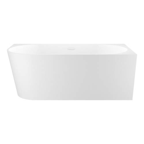 Пристенная  акриловая ванна Wellsee Excellence Pro 28760902R, 140*70 см, цвет белый  глянец. Набор 4 в 1: ванна 287609000, ножки, экран, слив-перелив  глянцевый белый 231922000.