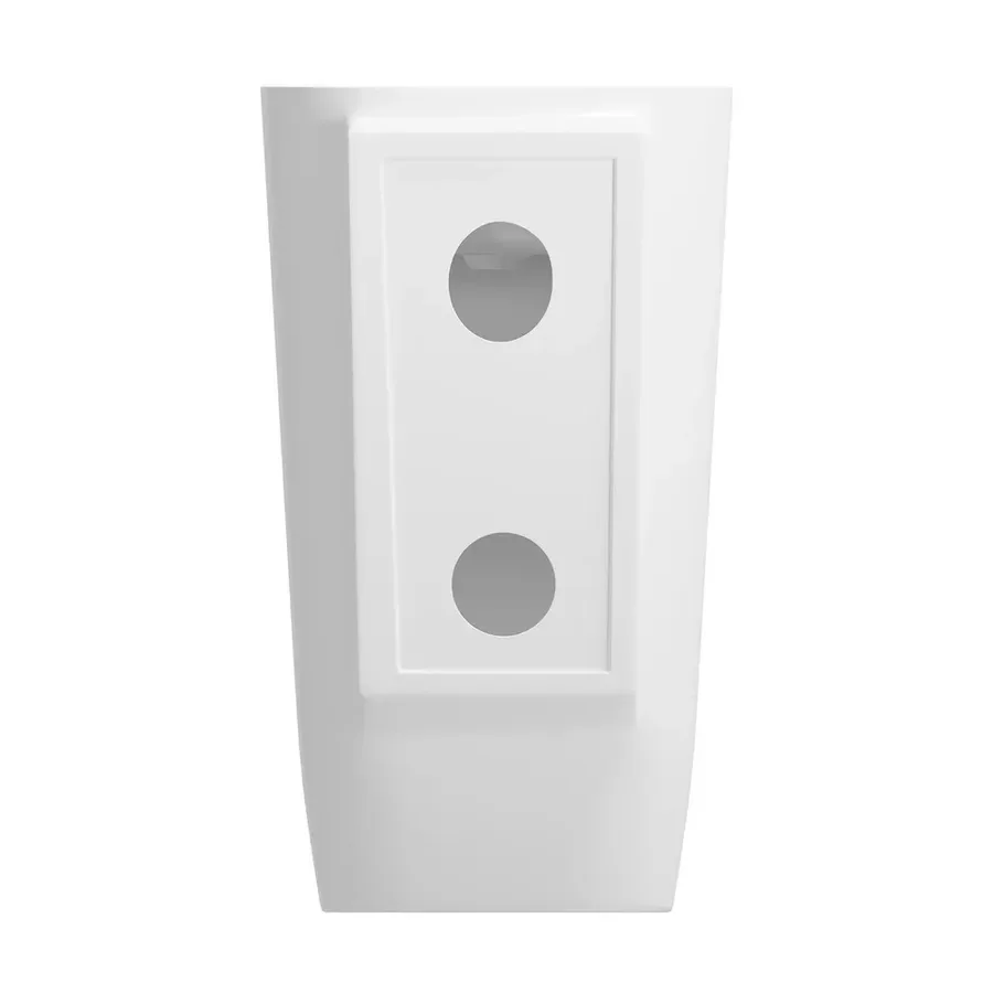 Напольная раковина для ванной Lavinia Boho Bathroom Sink 20215524R в наборе 2 в 1: отдельностоящая раковина в цвете белый глянец, донный клапан в цвете хром
