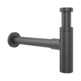 Сифон для раковины Wellsee Drainage System 182120000 (Ø 32 мм (1 1/4"); длина 346-371 мм; матовый черный)
