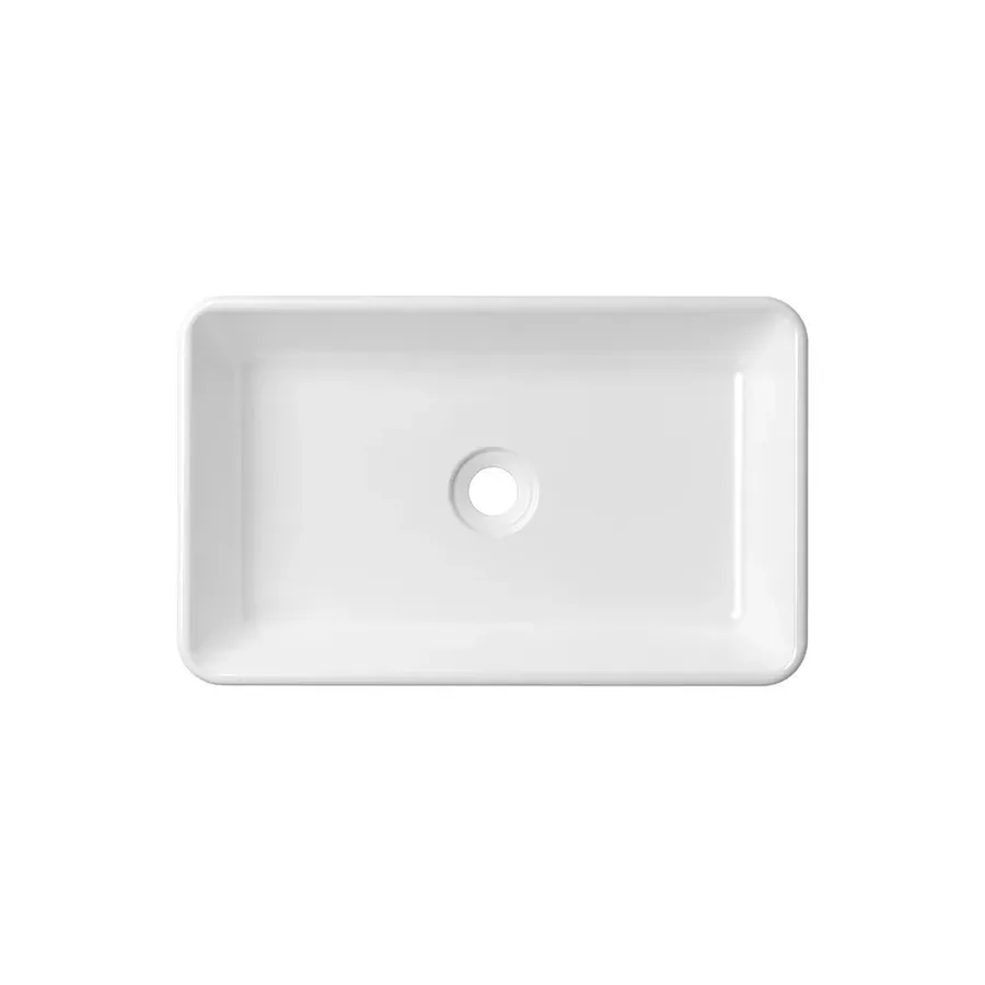 Накладная раковина на столешницу для ванной Lavinia Boho Sink 21520113 в комплекте 3 в 1: раковина 55 см (белый глянец), донный клапан, сифон, в цвете хром