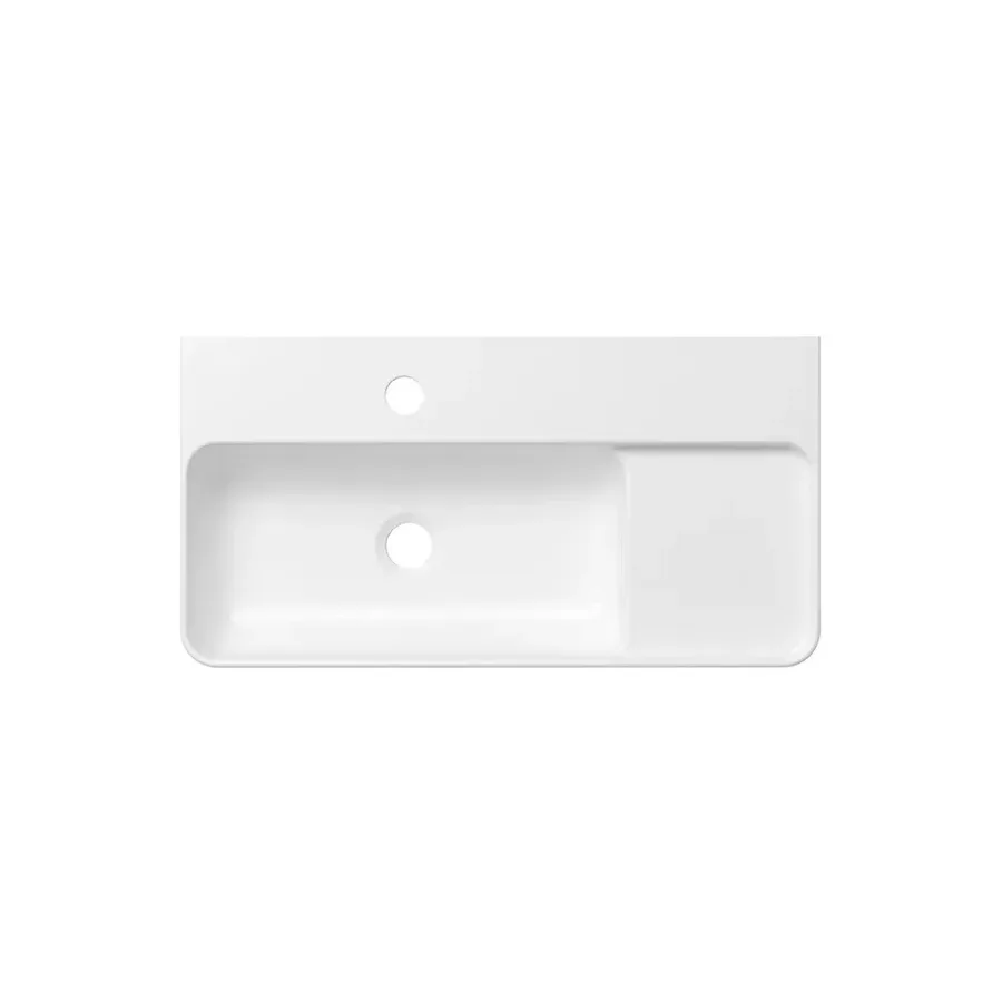 Накладная раковина на столешницу для ванной Lavinia Boho Sink 21520878 в комплекте 2 в 1: раковина 60 см (белый глянец), донный клапан, в цвете хром