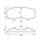 Подголовник для ванны Wellsee Useful Extras 261904000 (гелевый, белый)