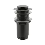 Накладная раковина на столешницу для ванной Lavinia Boho Sink 21520790 в комплекте 2 в 1: раковина 54 см (белый глянец), донный клапан, в цвете матовый черный